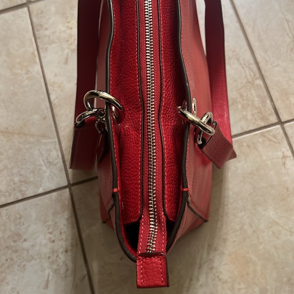 Coach Red Handbag. Used twice. In great condition. - Picture 9 of 11